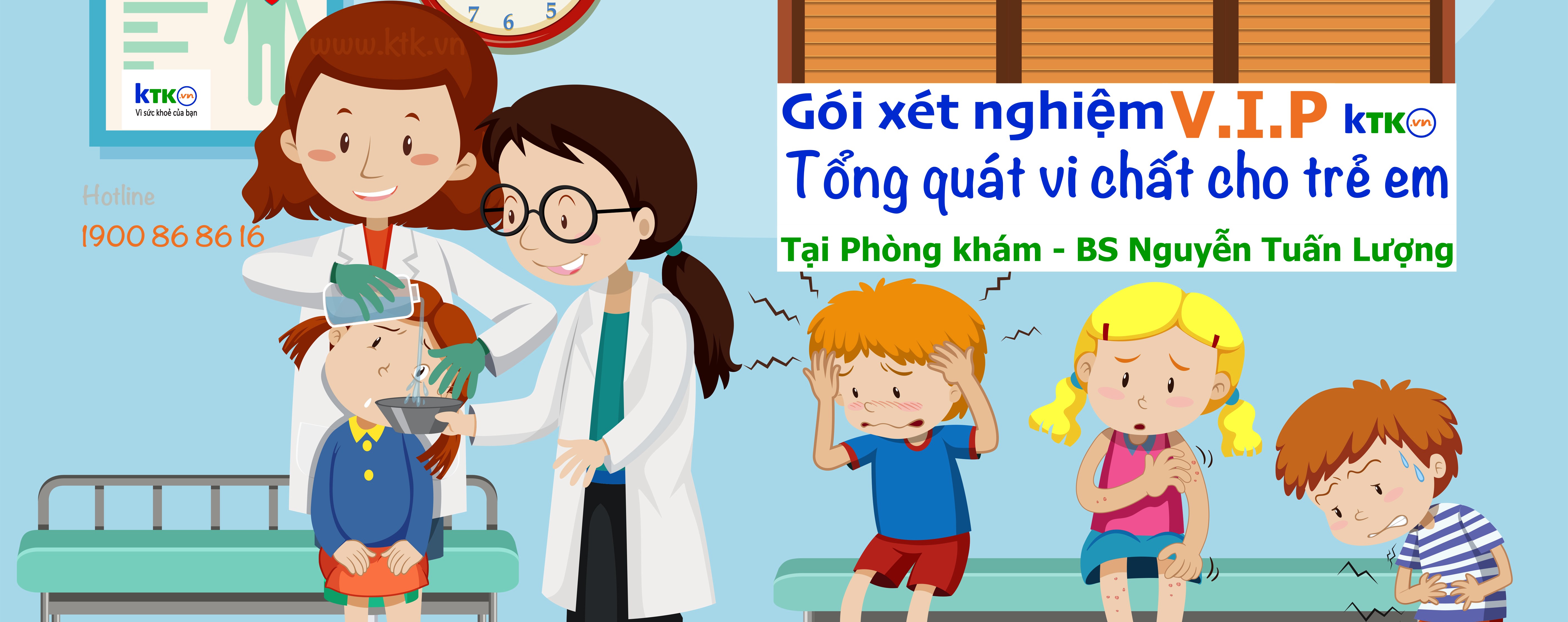 Gói xét nghiệm tổng quát vi chất cho trẻ em VIP.